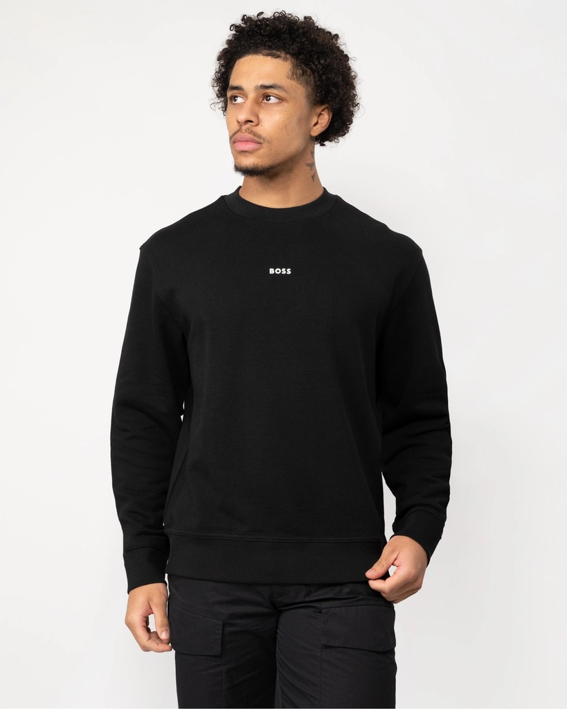 Hugo Boss WeSmallcrew Mens Sweatshirt - Black - Size Large